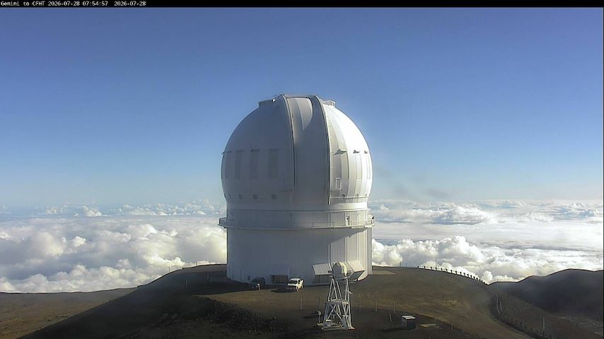 Kanal s kamerom uživo iz Canada-France-Hawaii Telescope - North u Hawaii