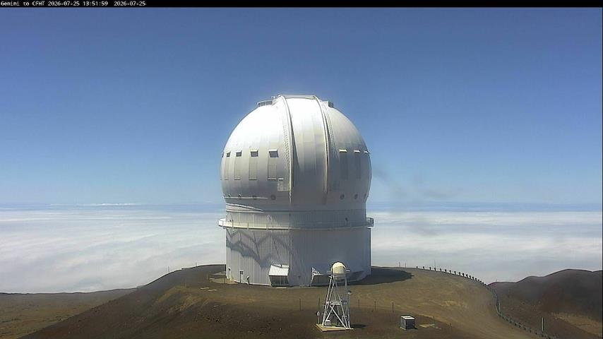 Canal de cameră live de la Canada-France-Hawaii Telescope - North în Hawaii