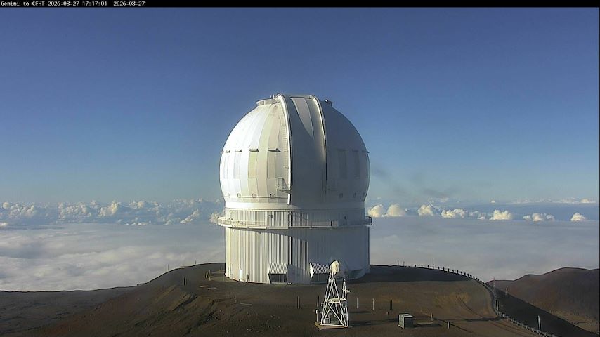 来自 Hawaii 的 Canada-France-Hawaii Telescope - North 实时摄像机频道