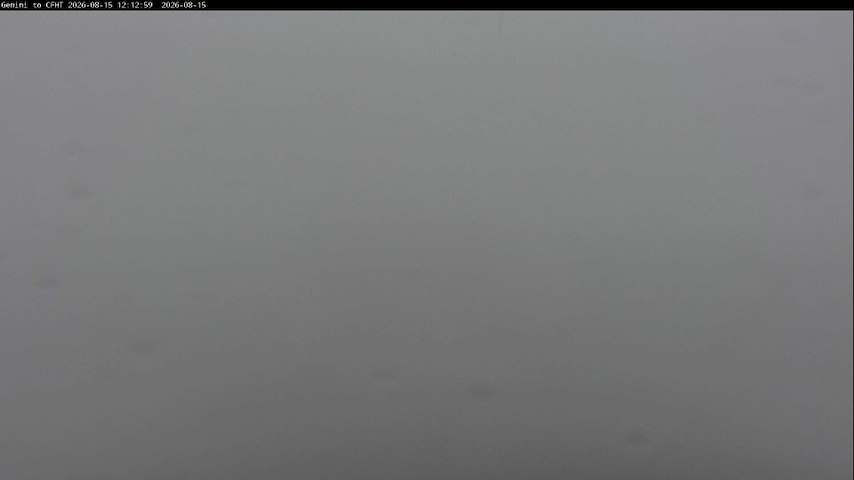 Live camera feed from Canada-France-Hawaii Telescope - North in Hawaii