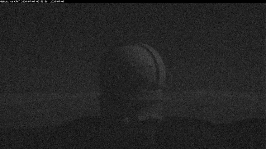 Live camera feed from Canada-France-Hawaii Telescope - North in Hawaii