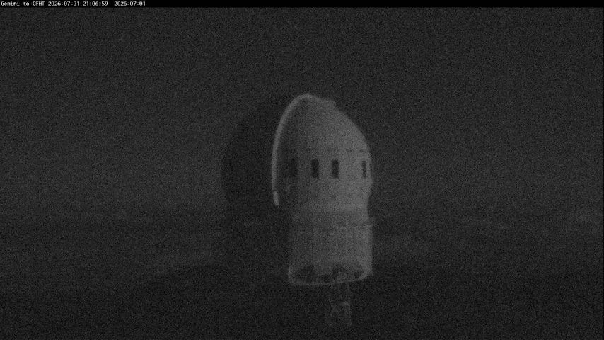 Live camera feed from Canada-France-Hawaii Telescope - North in Hawaii