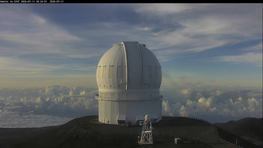 Canal de cameră live de la Canada-France-Hawaii Telescope - North în Hawaii