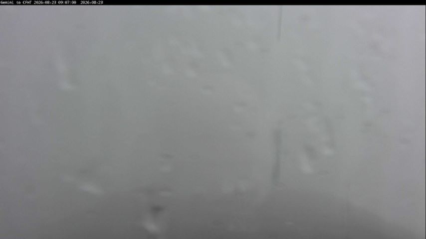 Live camera feed from Canada-France-Hawaii Telescope - North in Hawaii