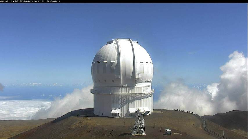 Canale telecamera in diretta da Canada-France-Hawaii Telescope - North a Hawaii