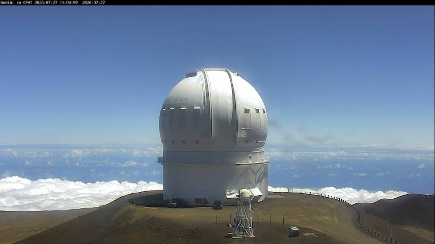 Canal de cameră live de la Canada-France-Hawaii Telescope - North în Hawaii