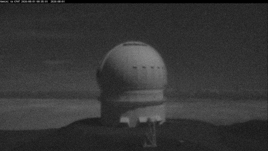 Živý kamerový kanál z Canada-France-Hawaii Telescope - North v Hawaii