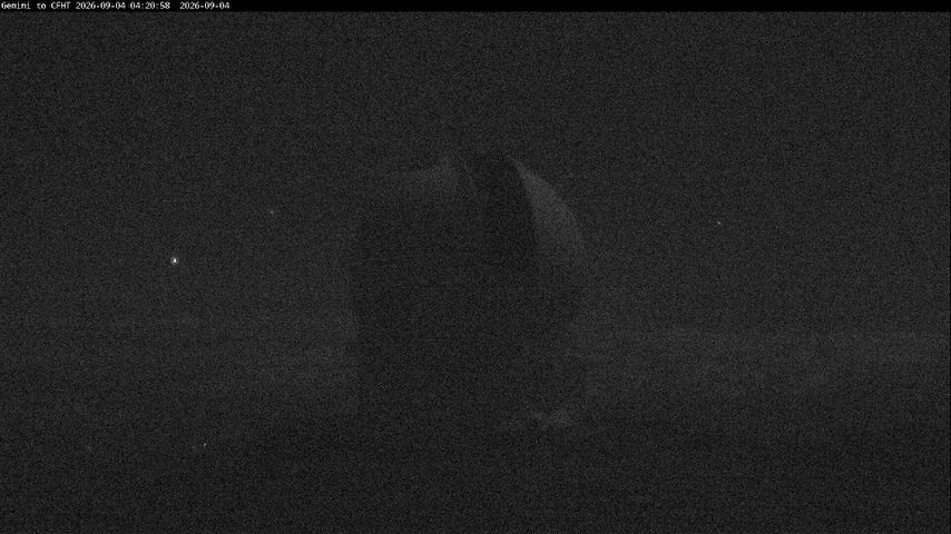 Live camera feed from Canada-France-Hawaii Telescope - North in Hawaii