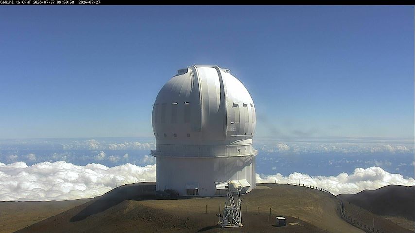 Hawaii में Canada-France-Hawaii Telescope - North से लाइव कैमरा चैनल