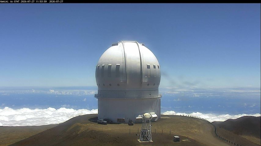 Прямий ефір з камери від Canada-France-Hawaii Telescope - North у Hawaii