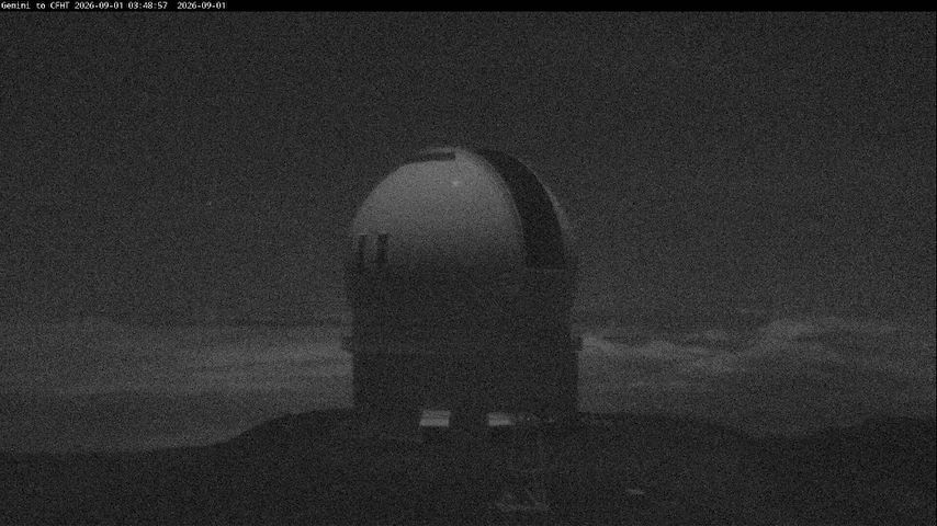 Živý kamerový kanál z Canada-France-Hawaii Telescope - North v Hawaii