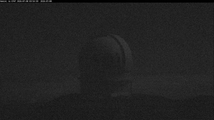 Živý kamerový kanál z Canada-France-Hawaii Telescope - North v Hawaii