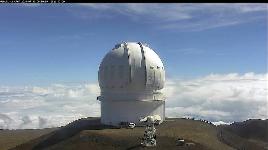 Canada-France-Hawaii Telescope - North からのライブカメラチャンネル（Hawaii）