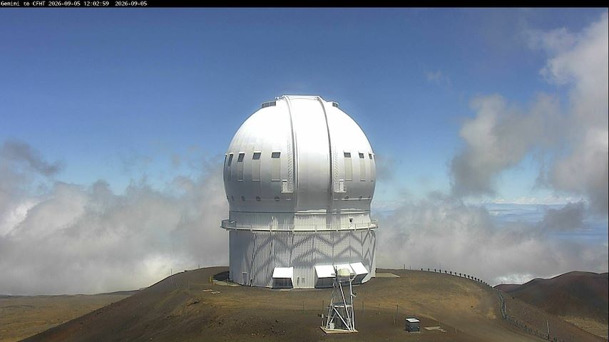 Canada-France-Hawaii Telescope - North からのライブカメラチャンネル（Hawaii）