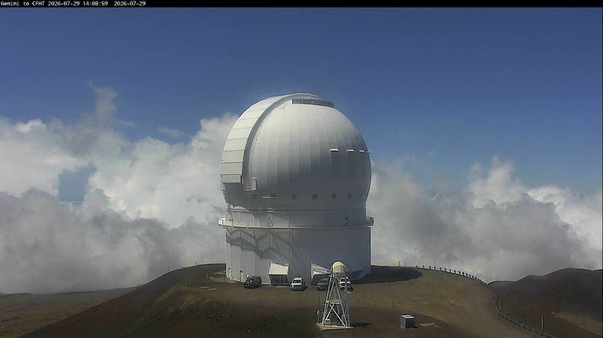 Canale telecamera in diretta da Canada-France-Hawaii Telescope - North a Hawaii