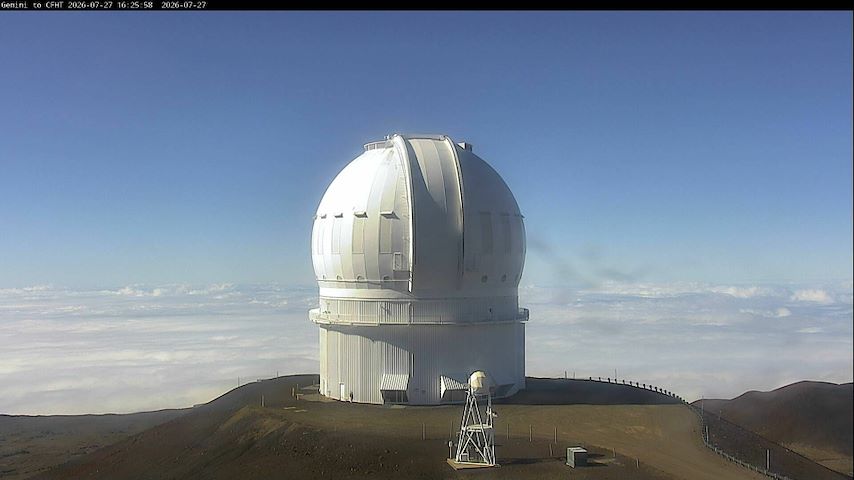 Élő kameracsatorna Canada-France-Hawaii Telescope - North-ból Hawaii-ben