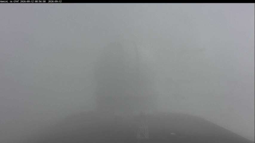 Live camera feed from Canada-France-Hawaii Telescope - North in Hawaii