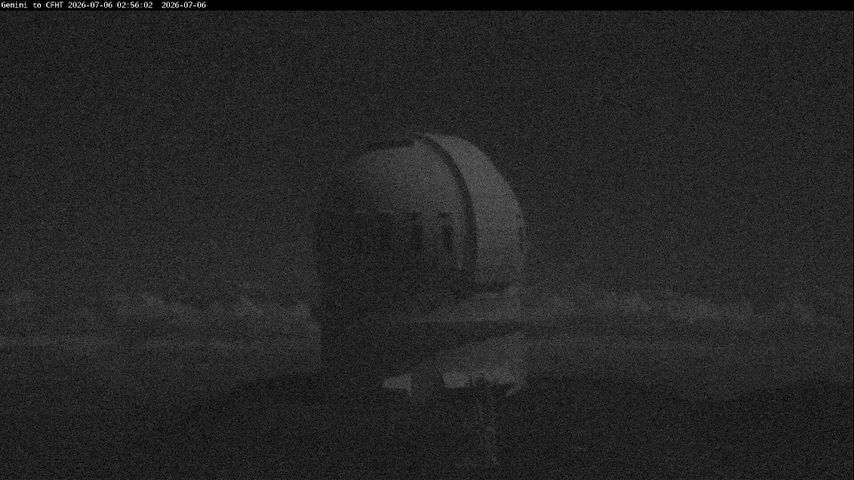 Live camera feed from Canada-France-Hawaii Telescope - North in Hawaii