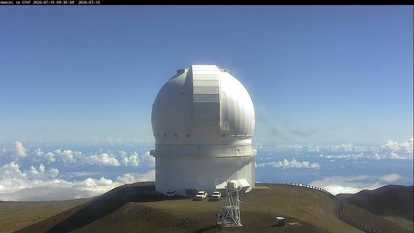 Canale telecamera in diretta da Canada-France-Hawaii Telescope - North a Hawaii