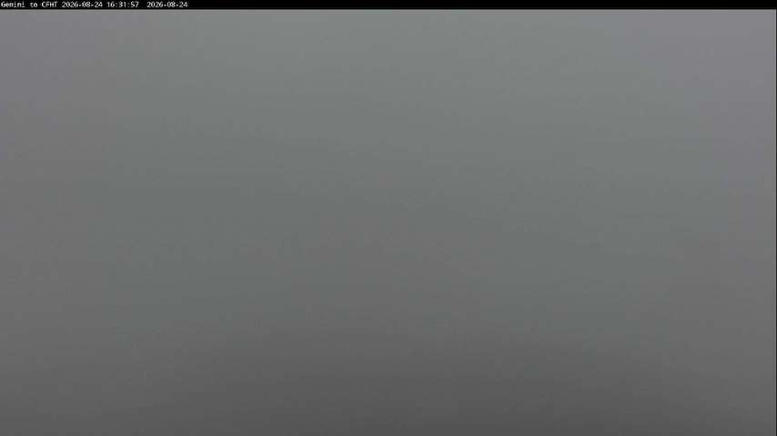 Live camera feed from Canada-France-Hawaii Telescope - North in Hawaii