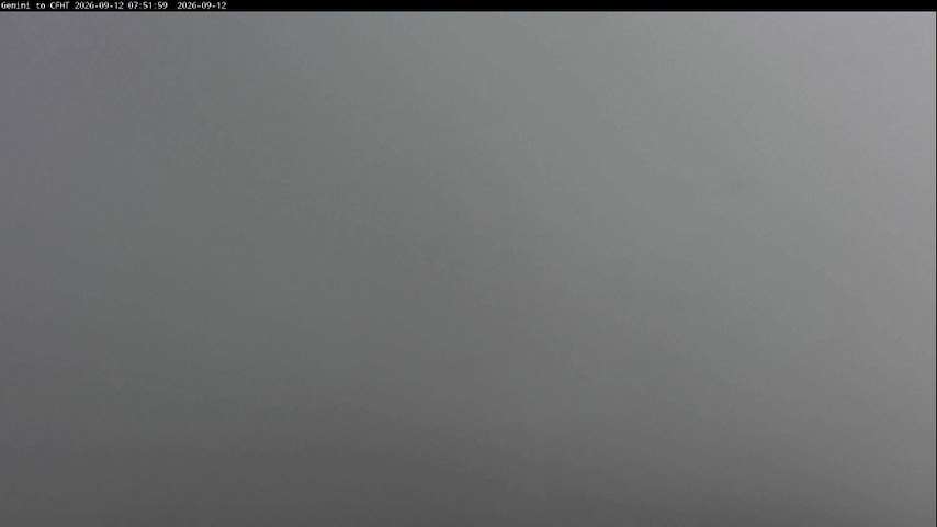 Live camera feed from Canada-France-Hawaii Telescope - North in Hawaii