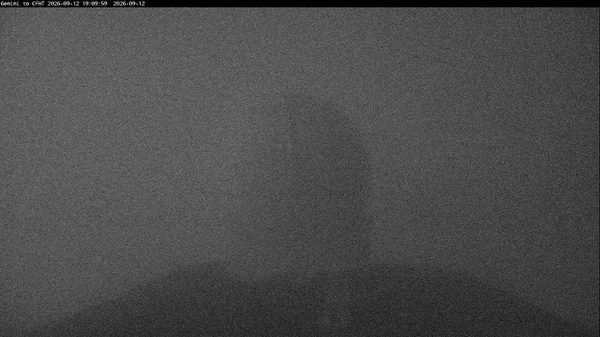 Live camera feed from Canada-France-Hawaii Telescope - North in Hawaii