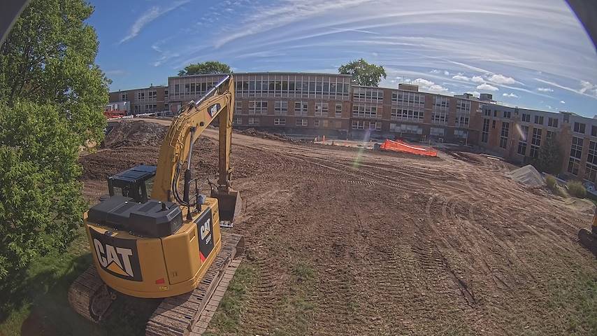 Live camera feed from CUW School of Nursing Construction Camera in Concordia University Wisconsin
