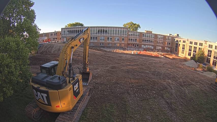 Live camera feed from CUW School of Nursing Construction Camera in Concordia University Wisconsin