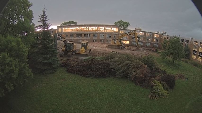 Live camera feed from CUW School of Nursing Construction Camera in Concordia University Wisconsin