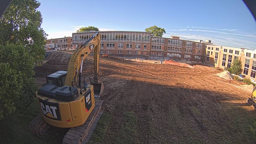 Live camera feed from CUW School of Nursing Construction Camera in Concordia University Wisconsin