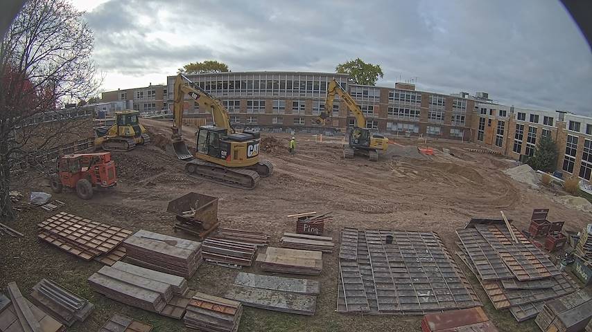 Live camera feed from CUW School of Nursing Construction Camera in Concordia University Wisconsin