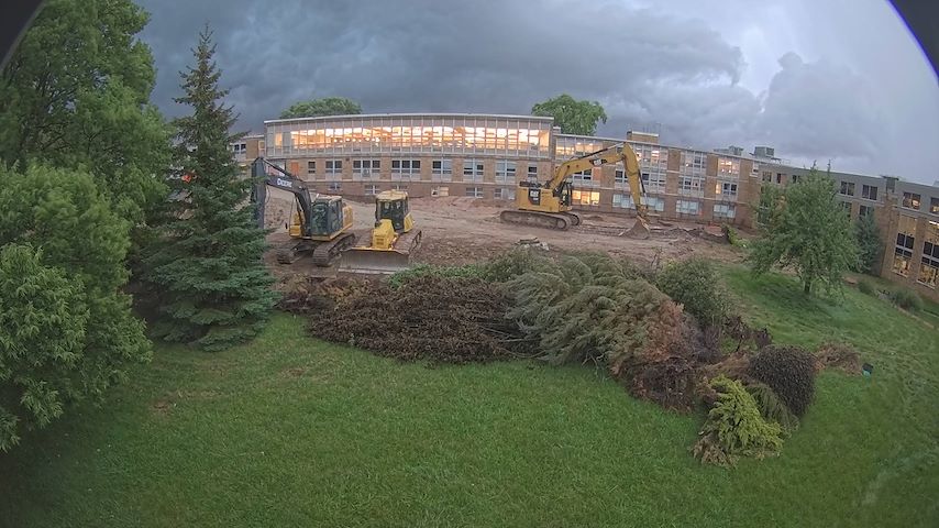 Live camera feed from CUW School of Nursing Construction Camera in Concordia University Wisconsin