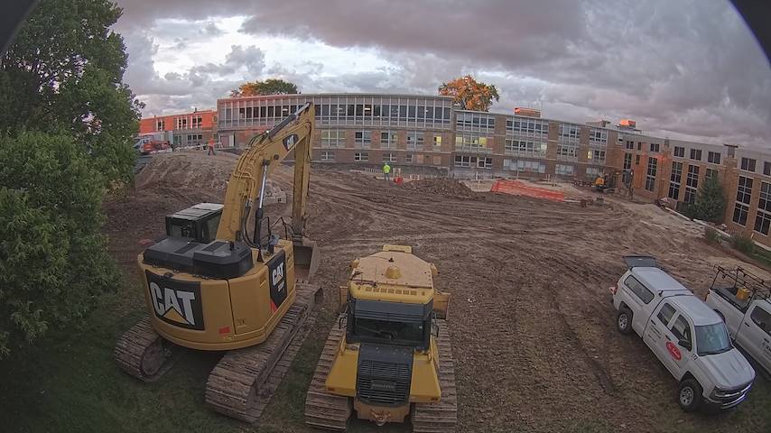 Live camera feed from CUW School of Nursing Construction Camera in Concordia University Wisconsin