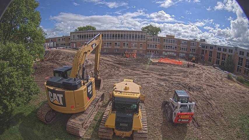 Live camera feed from CUW School of Nursing Construction Camera in Concordia University Wisconsin