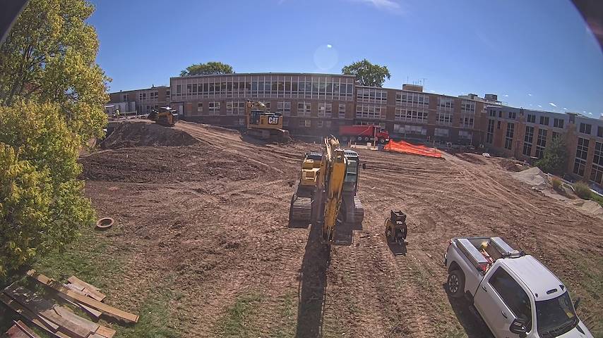 Live camera feed from CUW School of Nursing Construction Camera in Concordia University Wisconsin