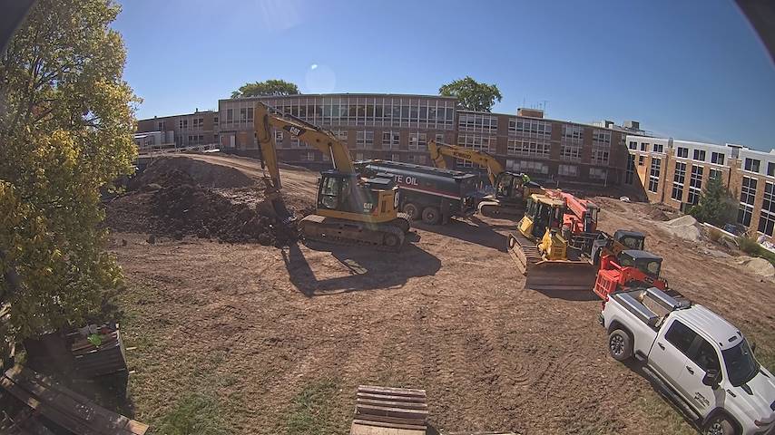 Live camera feed from CUW School of Nursing Construction Camera in Concordia University Wisconsin