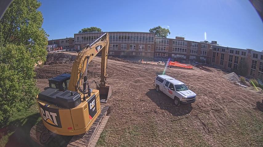 Live camera feed from CUW School of Nursing Construction Camera in Concordia University Wisconsin