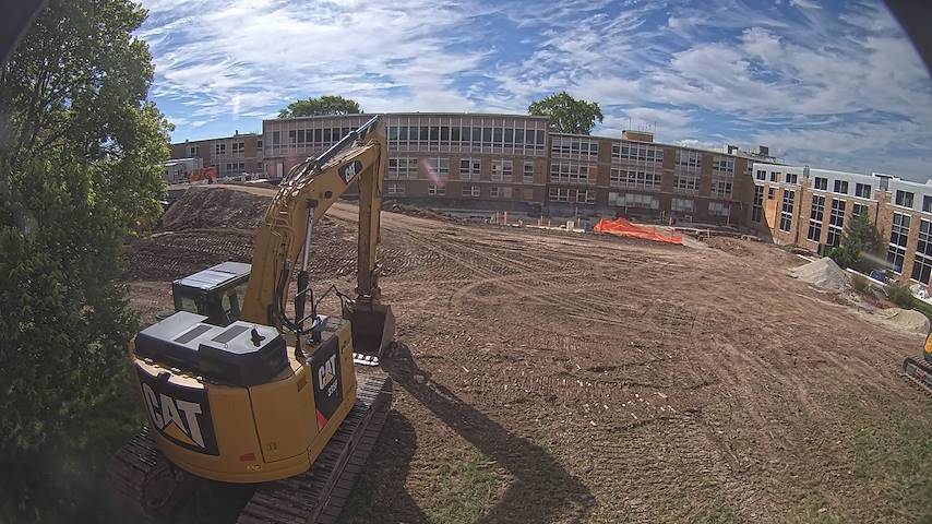 Live camera feed from CUW School of Nursing Construction Camera in Concordia University Wisconsin