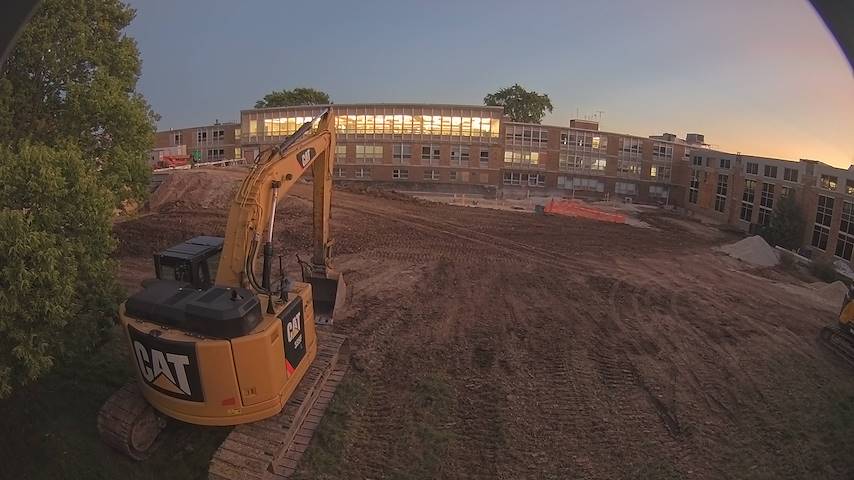 Live camera feed from CUW School of Nursing Construction Camera in Concordia University Wisconsin