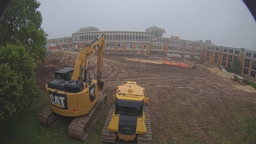Live camera feed from CUW School of Nursing Construction Camera in Concordia University Wisconsin