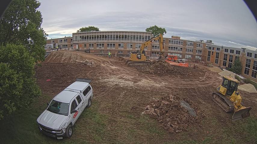 Live camera feed from CUW School of Nursing Construction Camera in Concordia University Wisconsin
