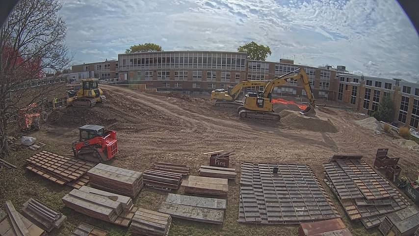 Live camera feed from CUW School of Nursing Construction Camera in Concordia University Wisconsin