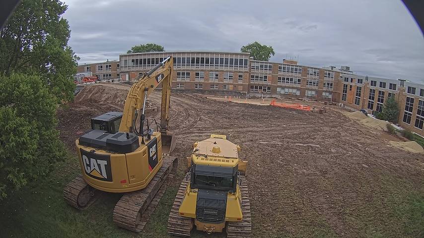 Live camera feed from CUW School of Nursing Construction Camera in Concordia University Wisconsin