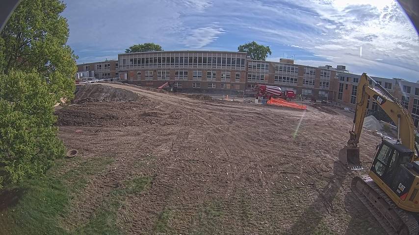 Live camera feed from CUW School of Nursing Construction Camera in Concordia University Wisconsin