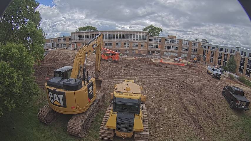 Live camera feed from CUW School of Nursing Construction Camera in Concordia University Wisconsin