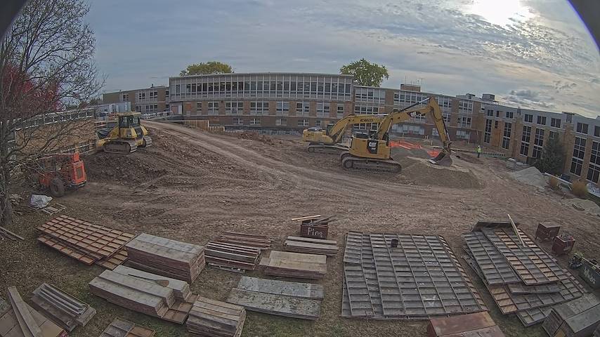 Live camera feed from CUW School of Nursing Construction Camera in Concordia University Wisconsin