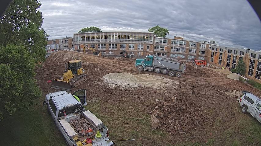 Live camera feed from CUW School of Nursing Construction Camera in Concordia University Wisconsin