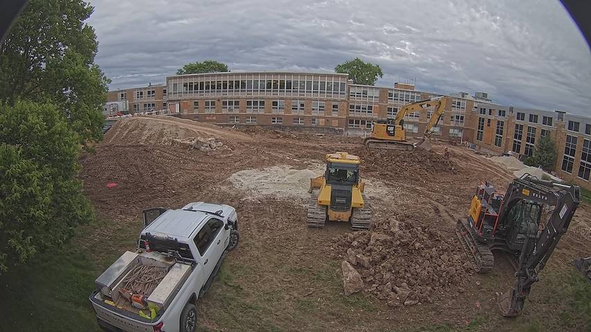 Live camera feed from CUW School of Nursing Construction Camera in Concordia University Wisconsin