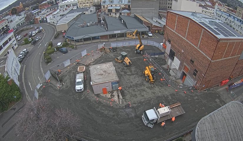 Canal de càmera en directe de Earl Arts Centre a Earl St, Launceston