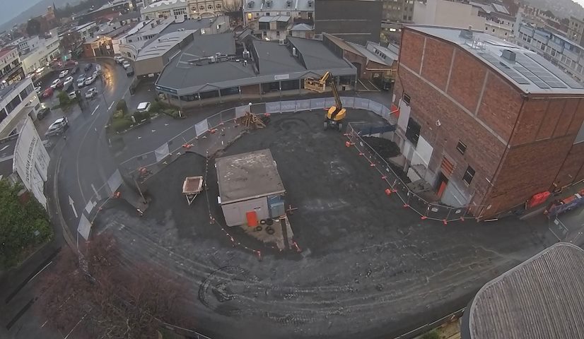 Direkte kamerakanal fra Earl Arts Centre i Earl St, Launceston